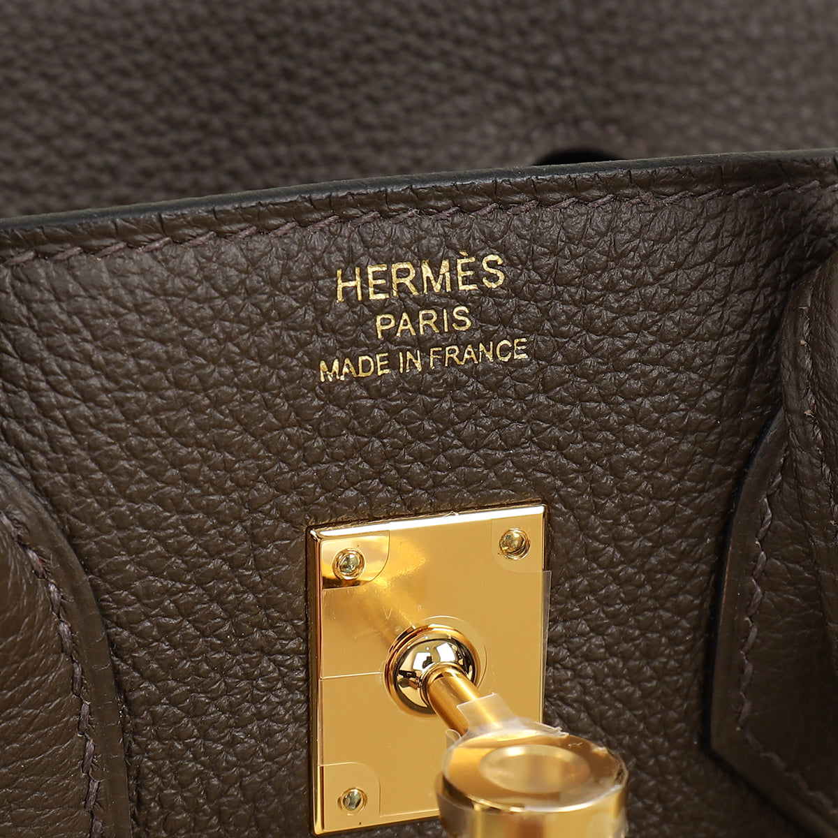 Hermes Ecorce Togo Retourne Birkin 25 Bag — image 12 of 15