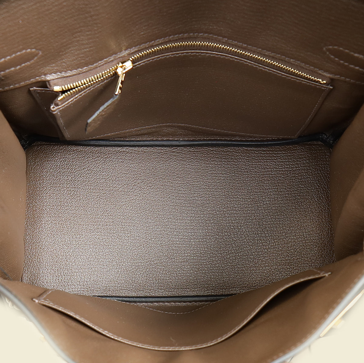 Hermes Ecorce Togo Retourne Birkin 25 Bag — image 13 of 15