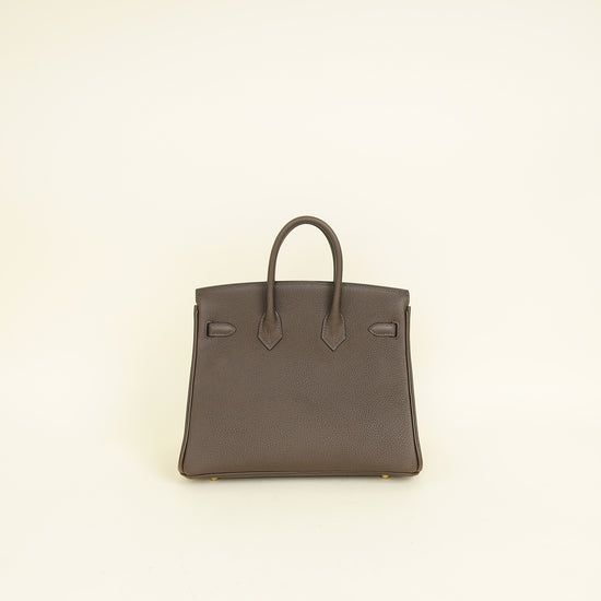 Hermes Ecorce Togo Retourne Birkin 25 Bag