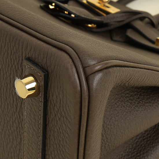 Hermes Ecorce Togo Retourne Birkin 25 Bag