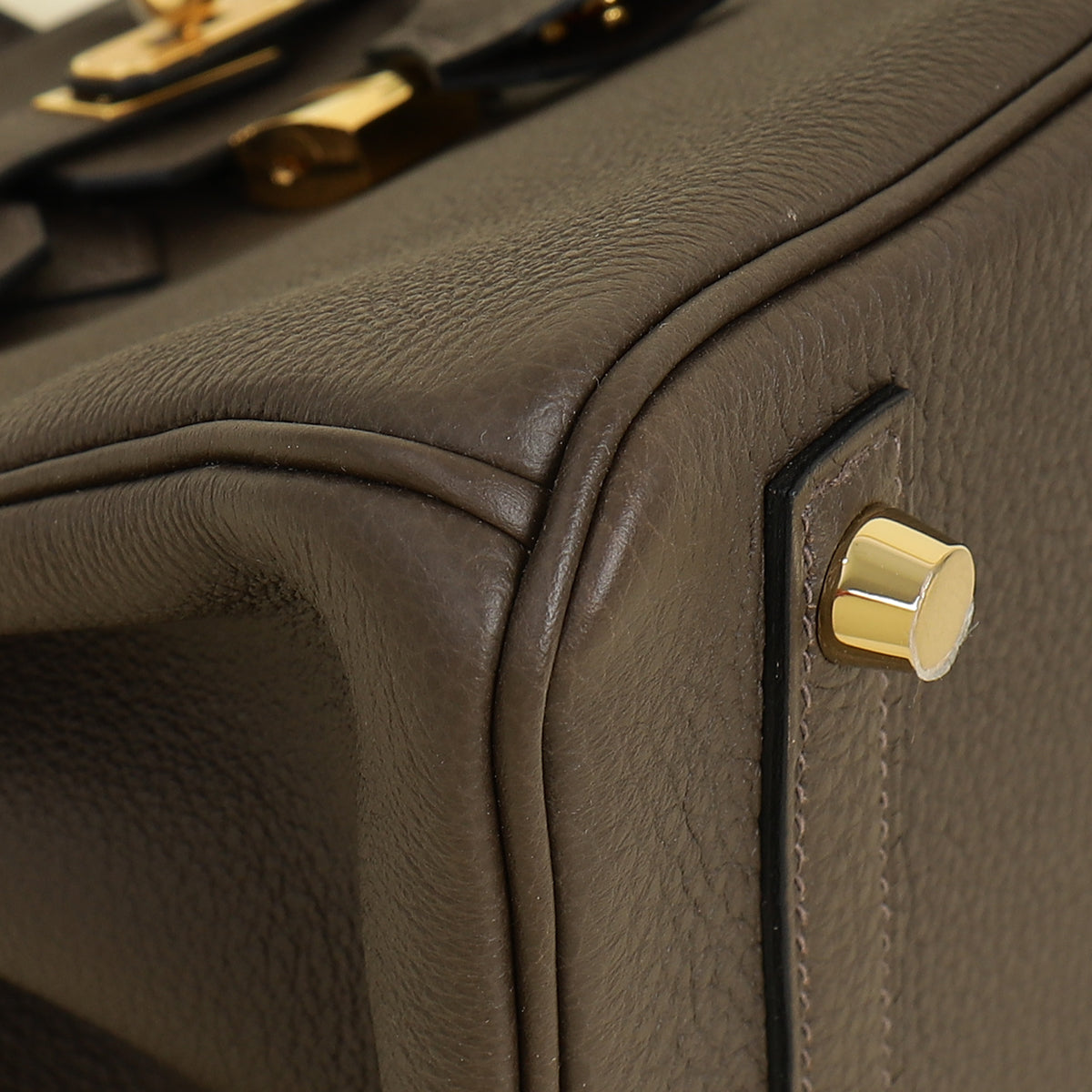 Hermes Ecorce Togo Retourne Birkin 25 Bag — image 6 of 15
