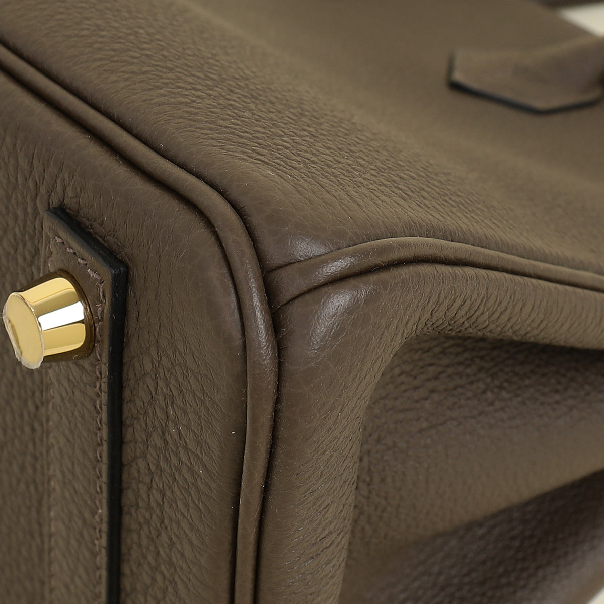 Hermes Ecorce Togo Retourne Birkin 25 Bag