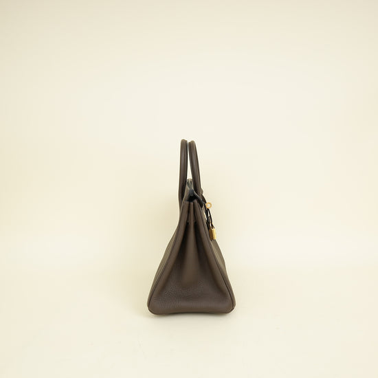 Hermes Ecorce Togo Retourne Birkin 25 Bag