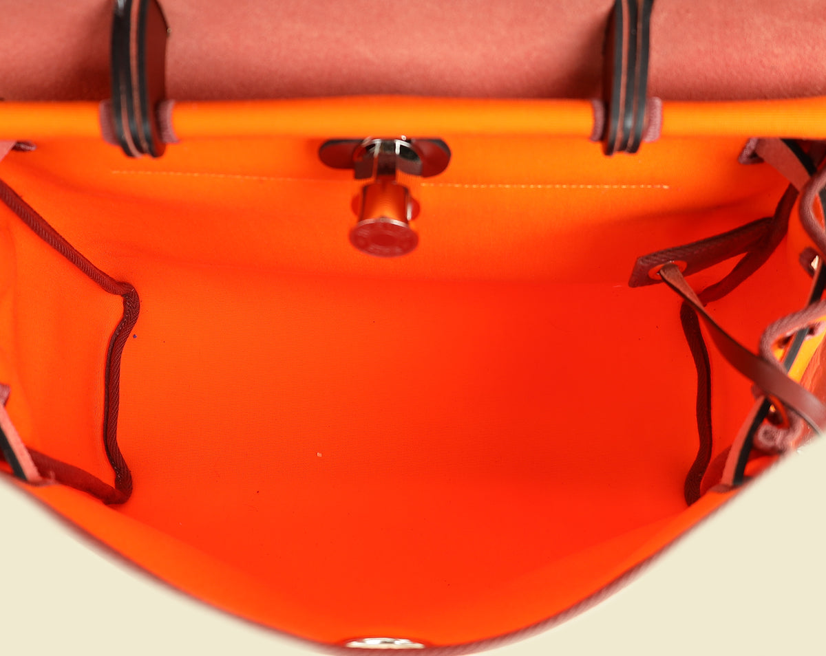 Hermes Bicolor Herbag Zip Laque 31 PM Bag