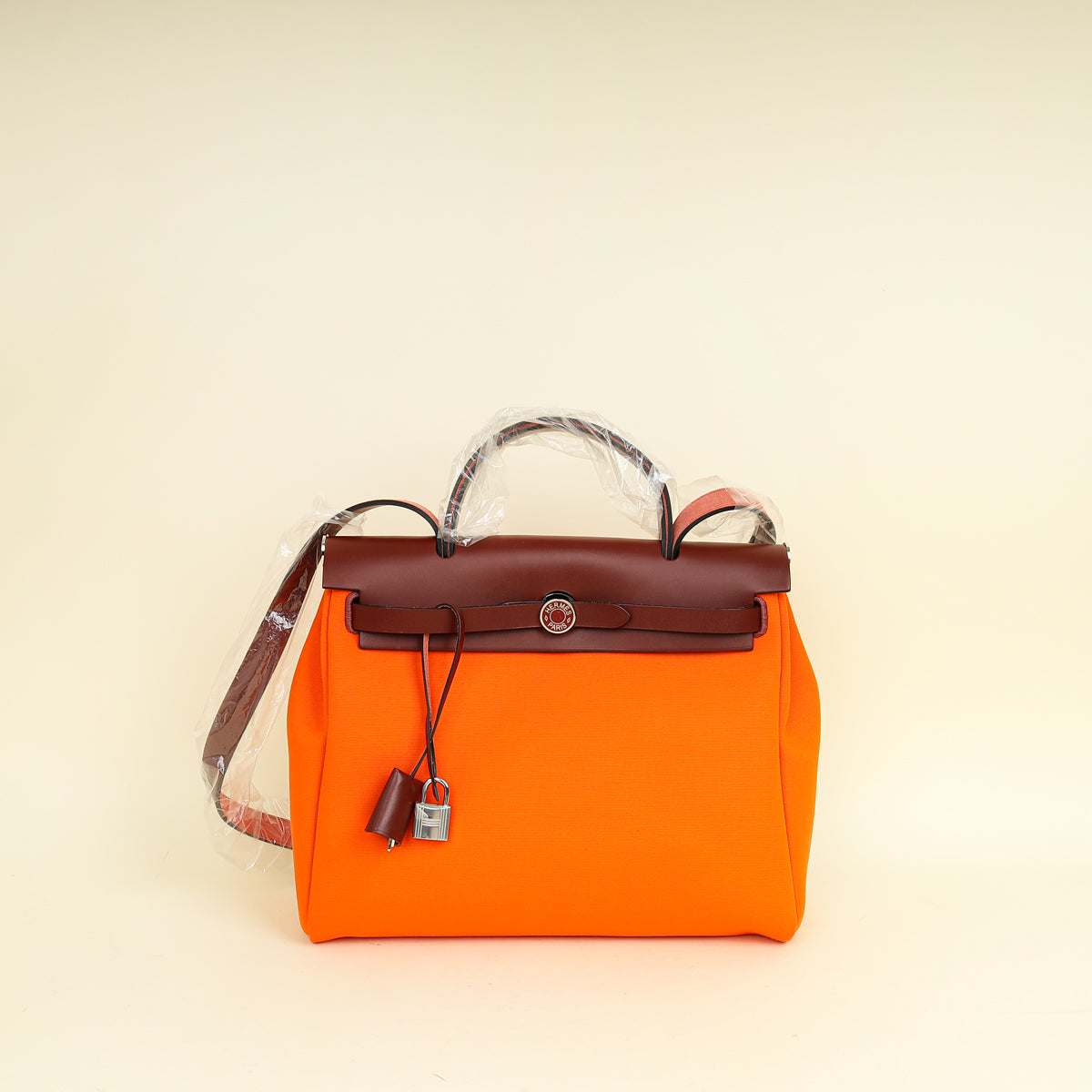 Hermes Bicolor Herbag Zip Laque 31 PM Bag