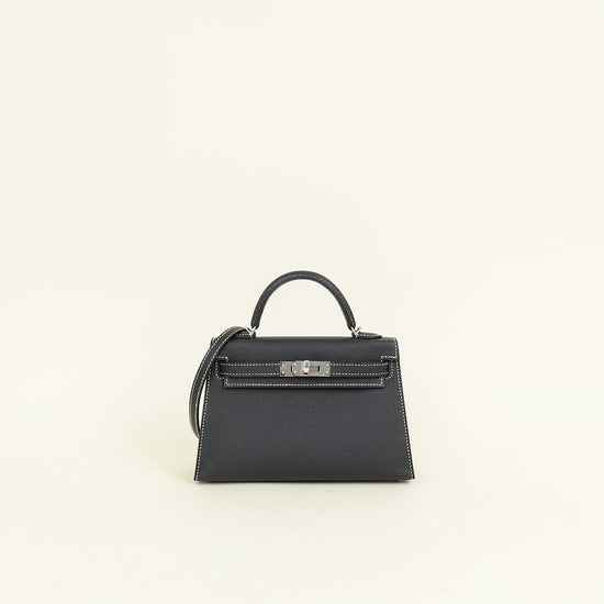 Hermes Noir HSS Mini Kelly Bag