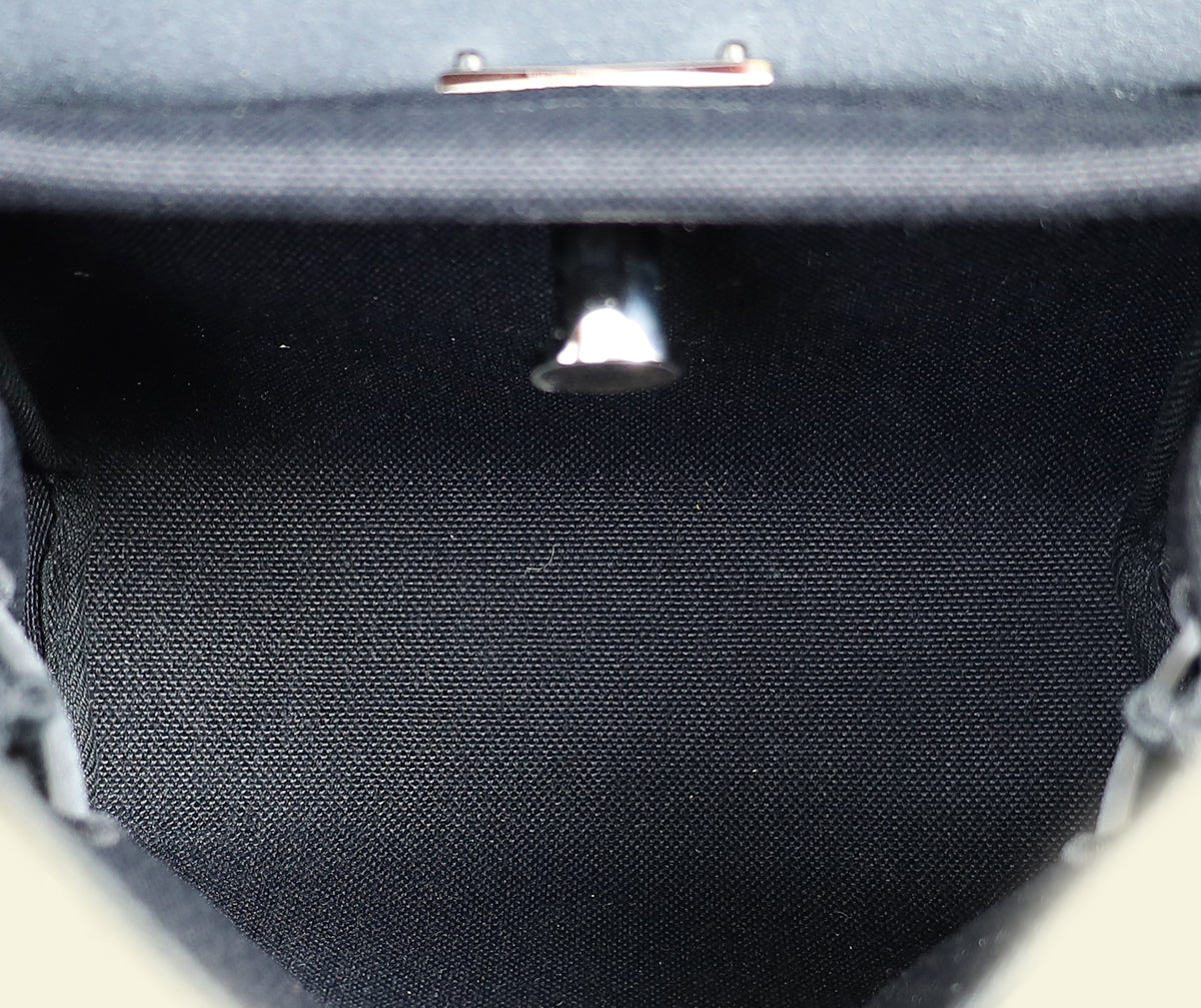 Hermes Noir Herbag Zip 20 Bag