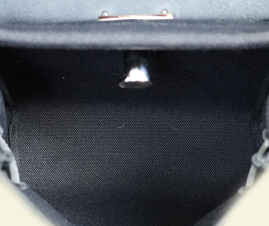 Hermes Noir Herbag Zip 20 Bag