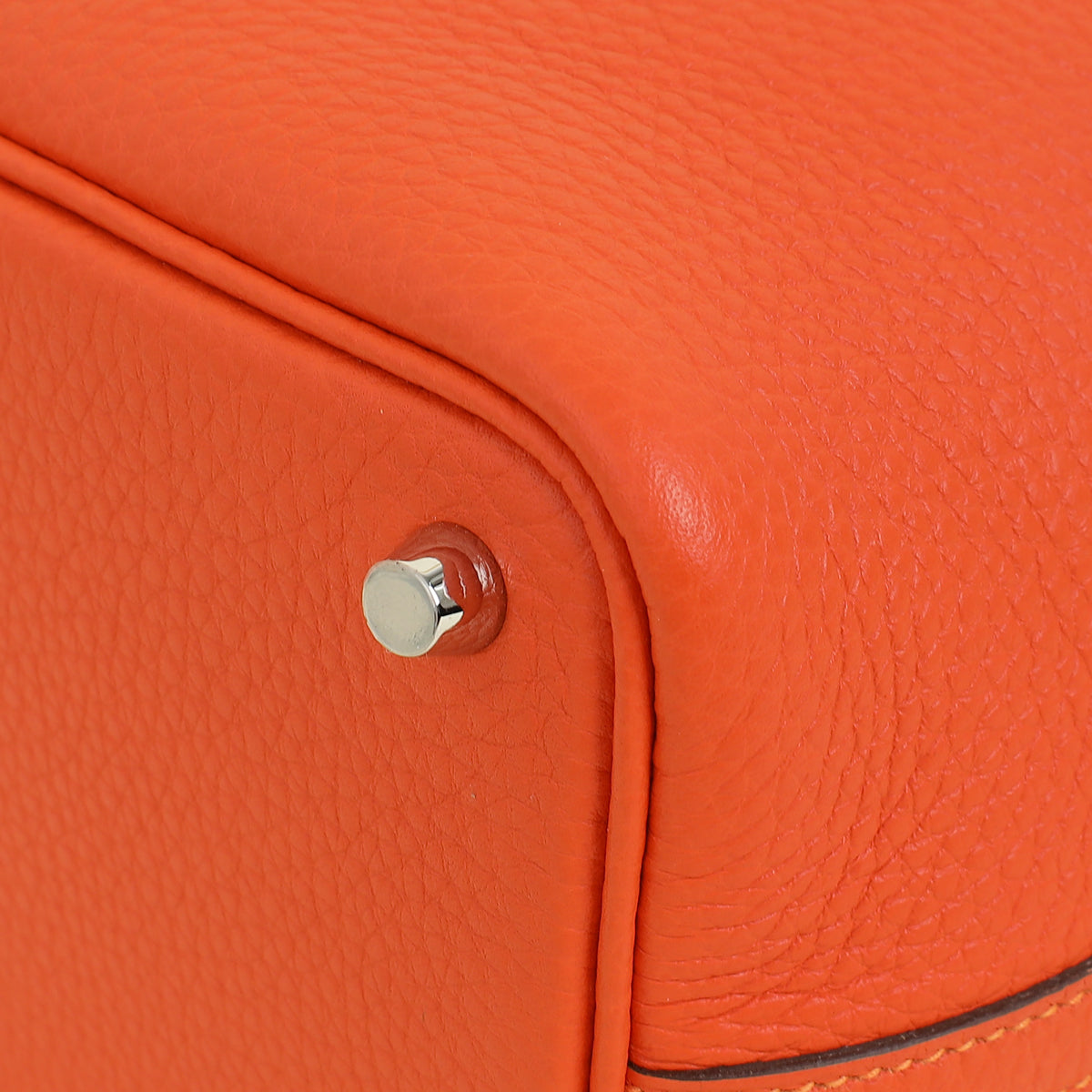 Hermes Orange Poppy Picotin Lock 18 Bag