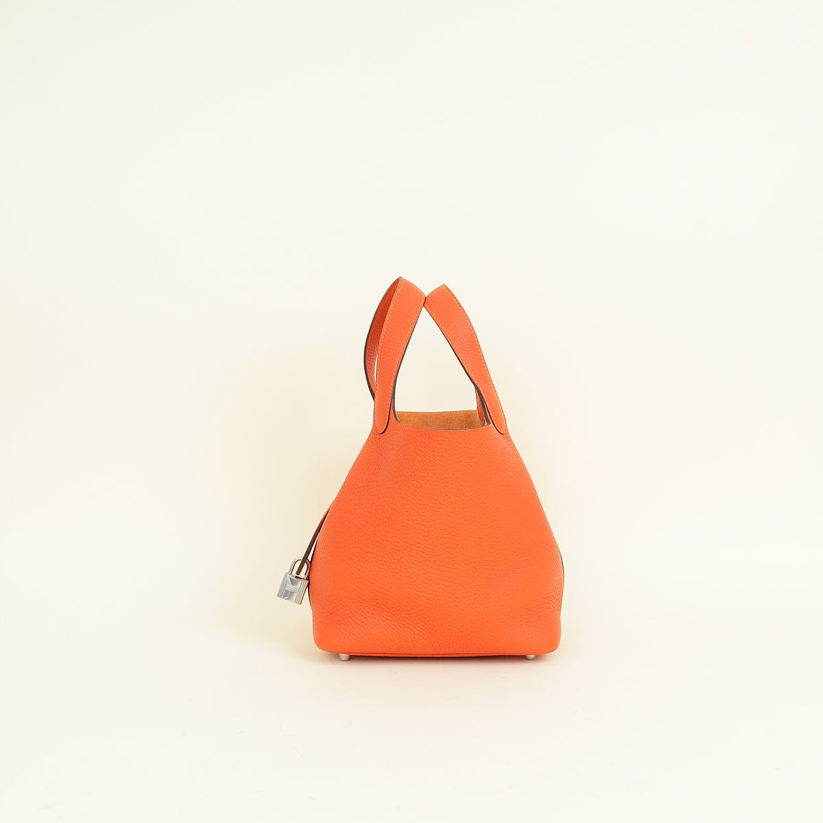 Hermes Orange Poppy Picotin Lock 18 Bag