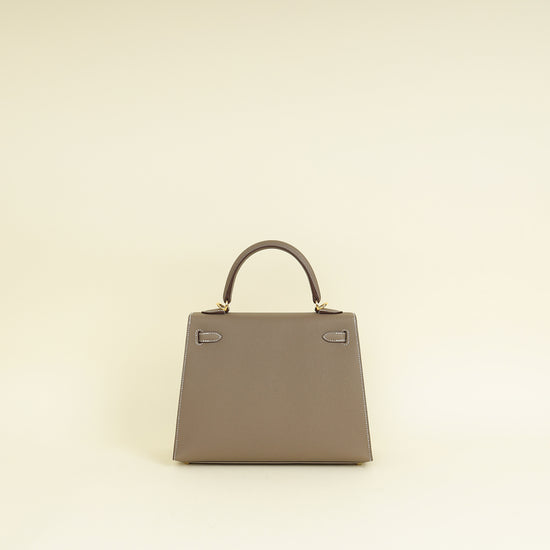 Hermes Etoupe Kelly Sellier 25 Bag