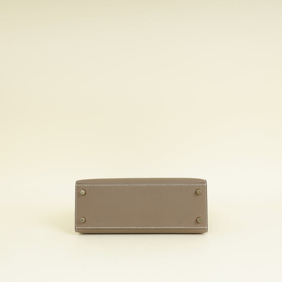 Hermes Etoupe Kelly Sellier 25 Bag