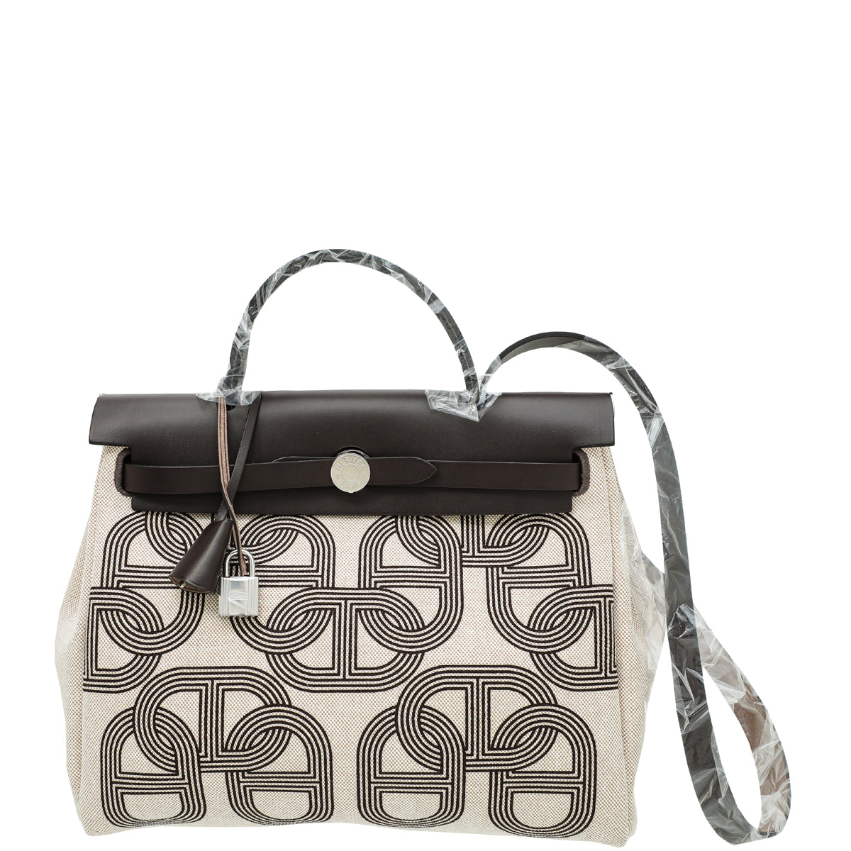 Hermes Ebene Vache Hunter Chaine D'Ancre Herbag 31 PM Bag-Hermes-THE CLOSET