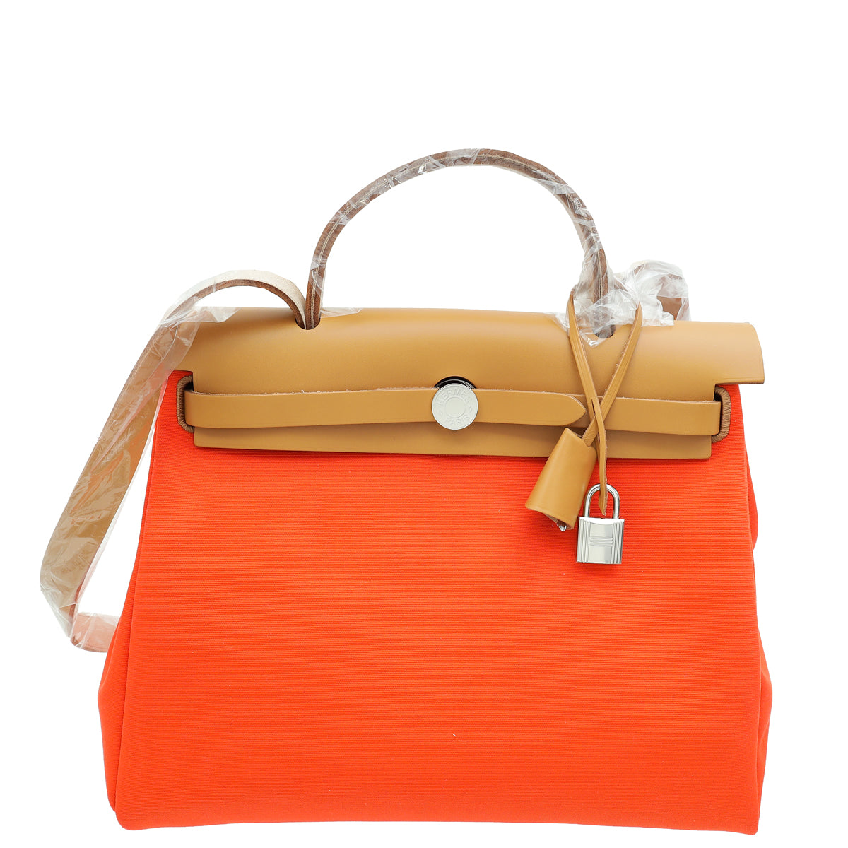 Hermes Bicolor Herbag 31 PM Toile Vache Hunter Bag-Hermes-THE CLOSET