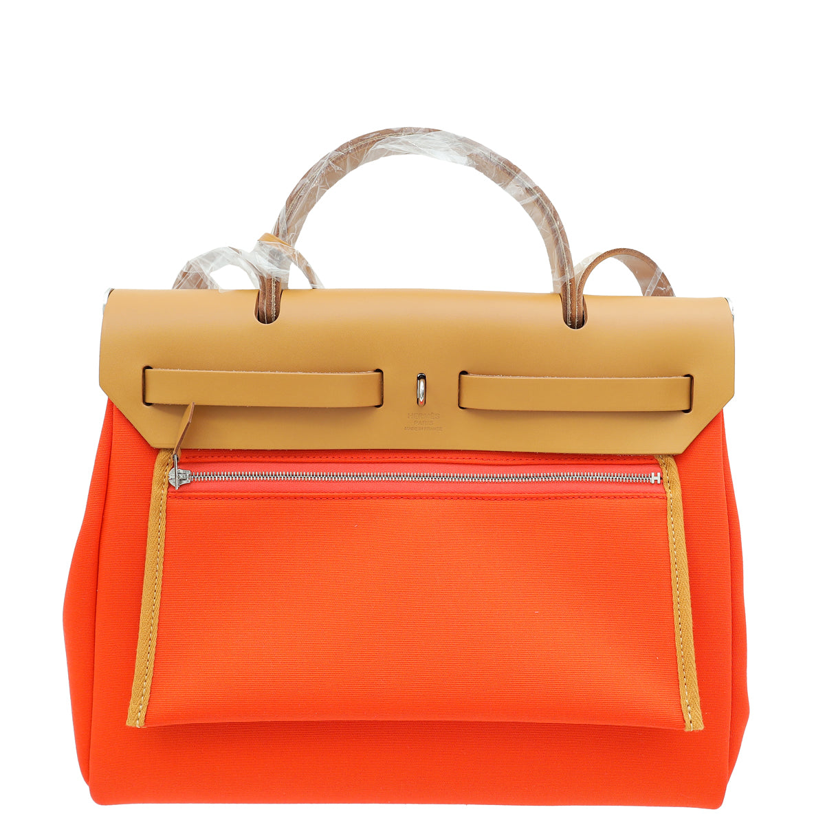 Hermes Bicolor Herbag 31 PM Toile Vache Hunter Bag-Hermes-THE CLOSET