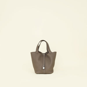 Hermes Etoupe Picotin Lock 22 Bag