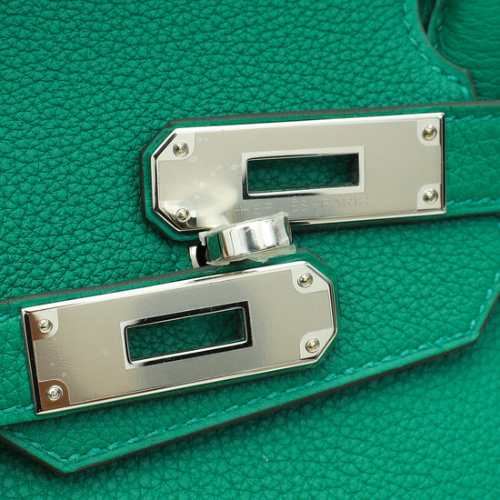 Hermes Vert Jade Birkin 30 Bag