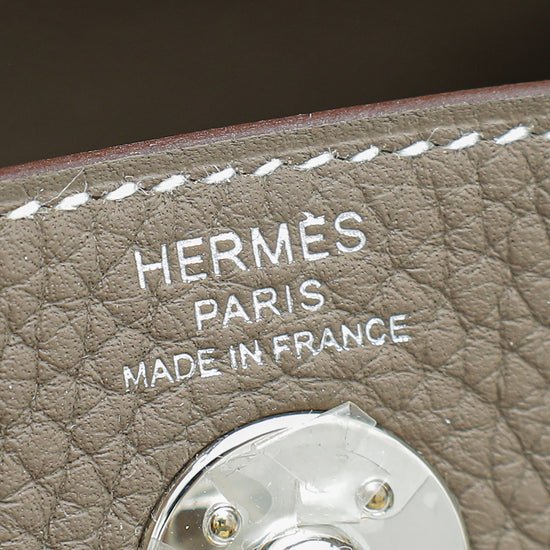 Hermes Etoupe Mini Lindy Bag