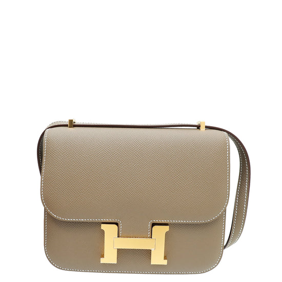 Hermes Etoupe Constance III Mini Re-Edition Bag