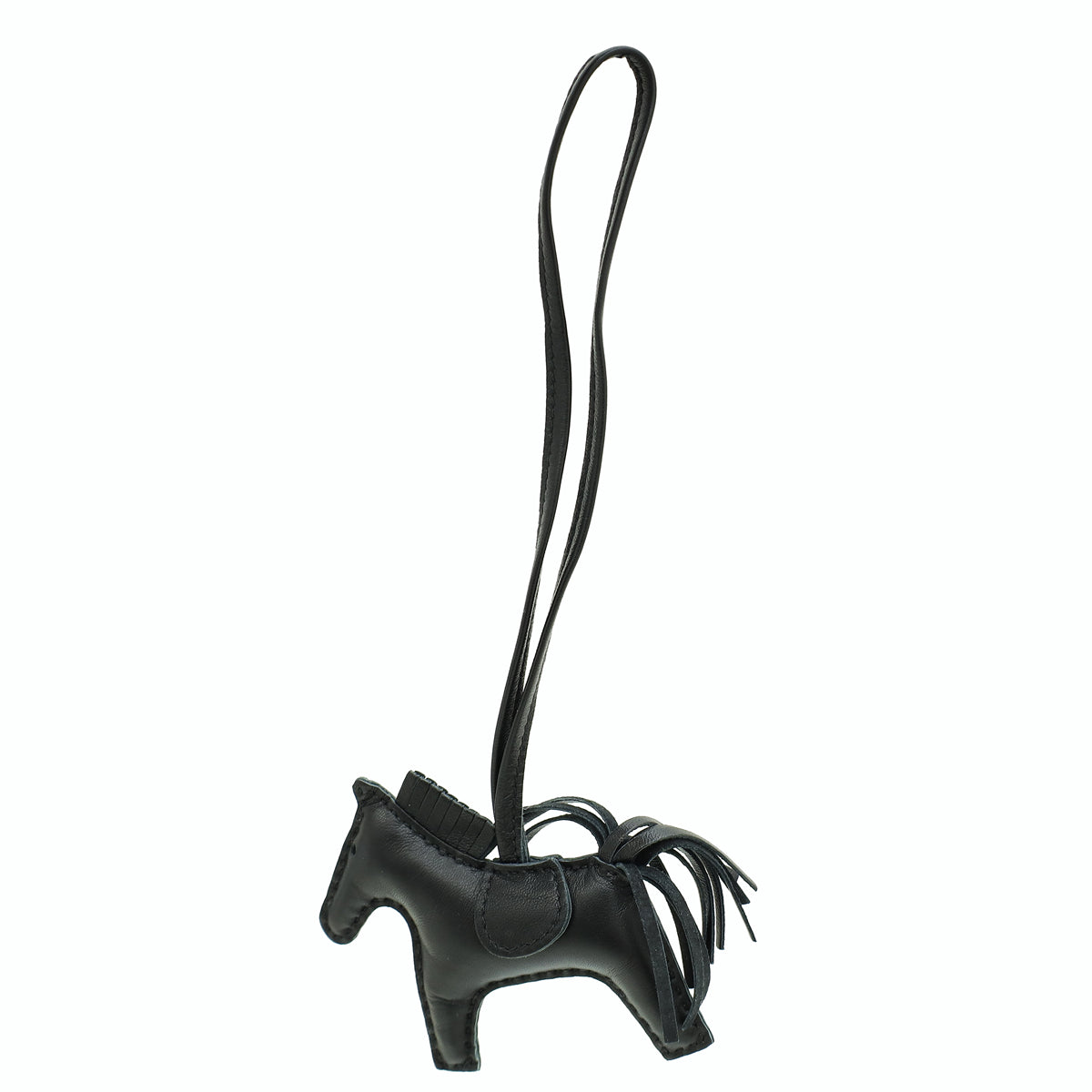 Hermes Noir So Black Grigri Rodeo PM Bag Charm-Hermes-THE CLOSET