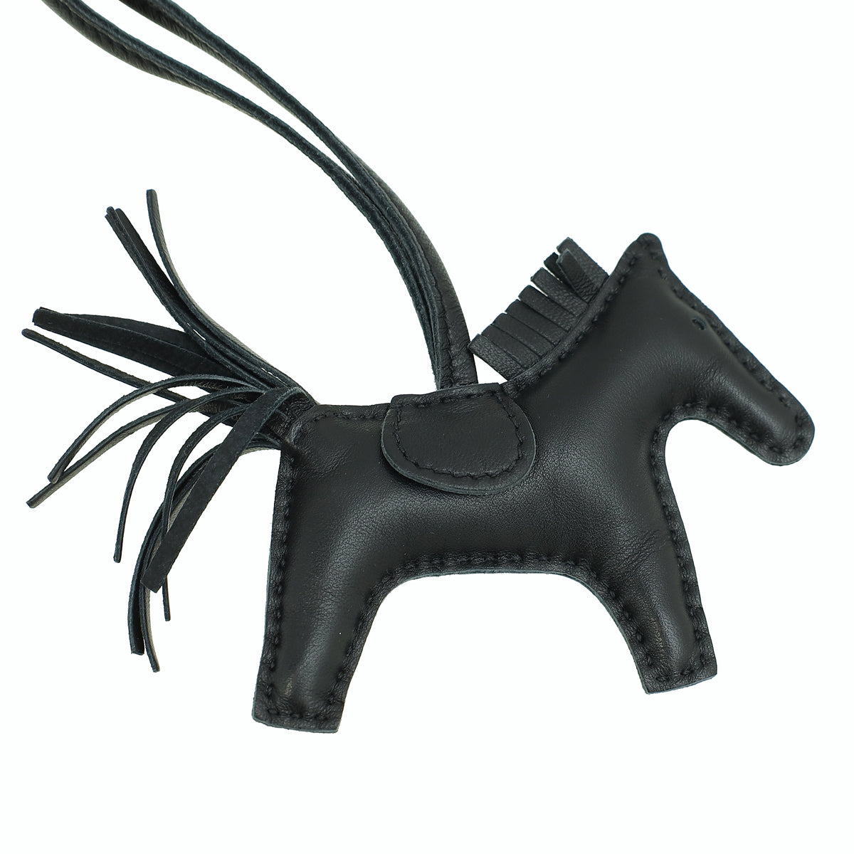 Hermes Noir So Black Grigri Rodeo PM Bag Charm-Hermes-THE CLOSET
