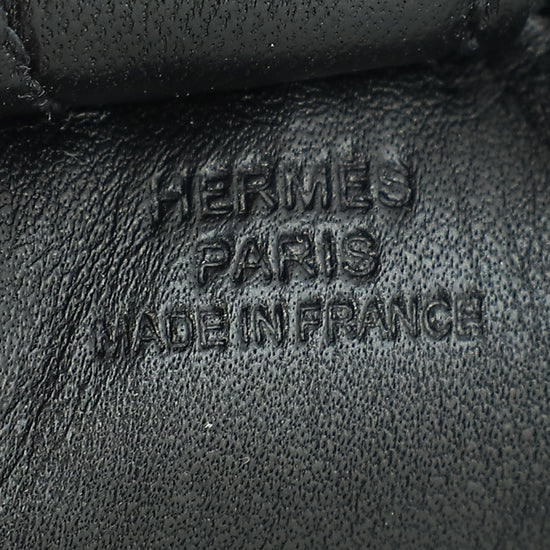 Hermes Noir So Black Grigri Rodeo PM Bag Charm
