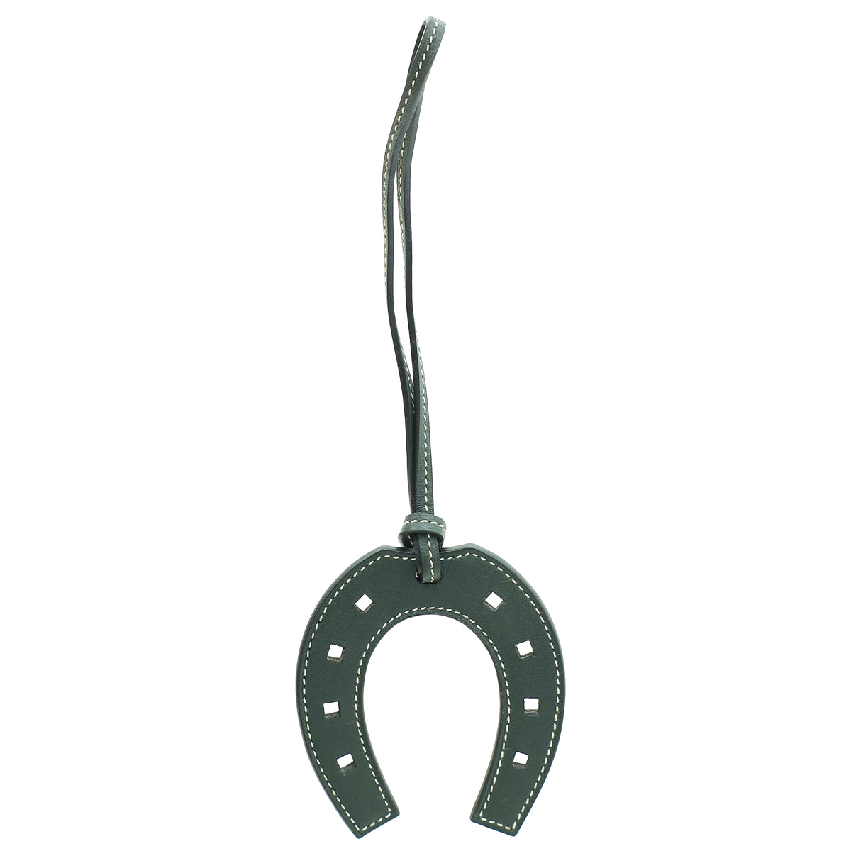 Hermes Graphite Horse Shoe Paddock Bag Charm-Hermes-THE CLOSET