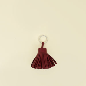 Hermes Rouge Grenat Carmen Key Ring