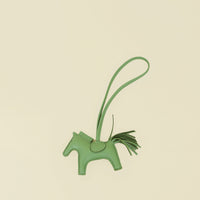 Hermes Vert Criquet Rodeo Charm PM