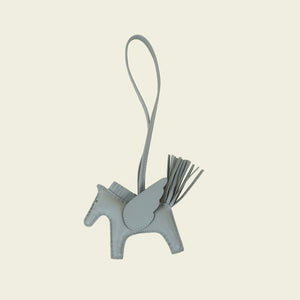Hermes Gris Pantin Rodeo Pegase PM Charm