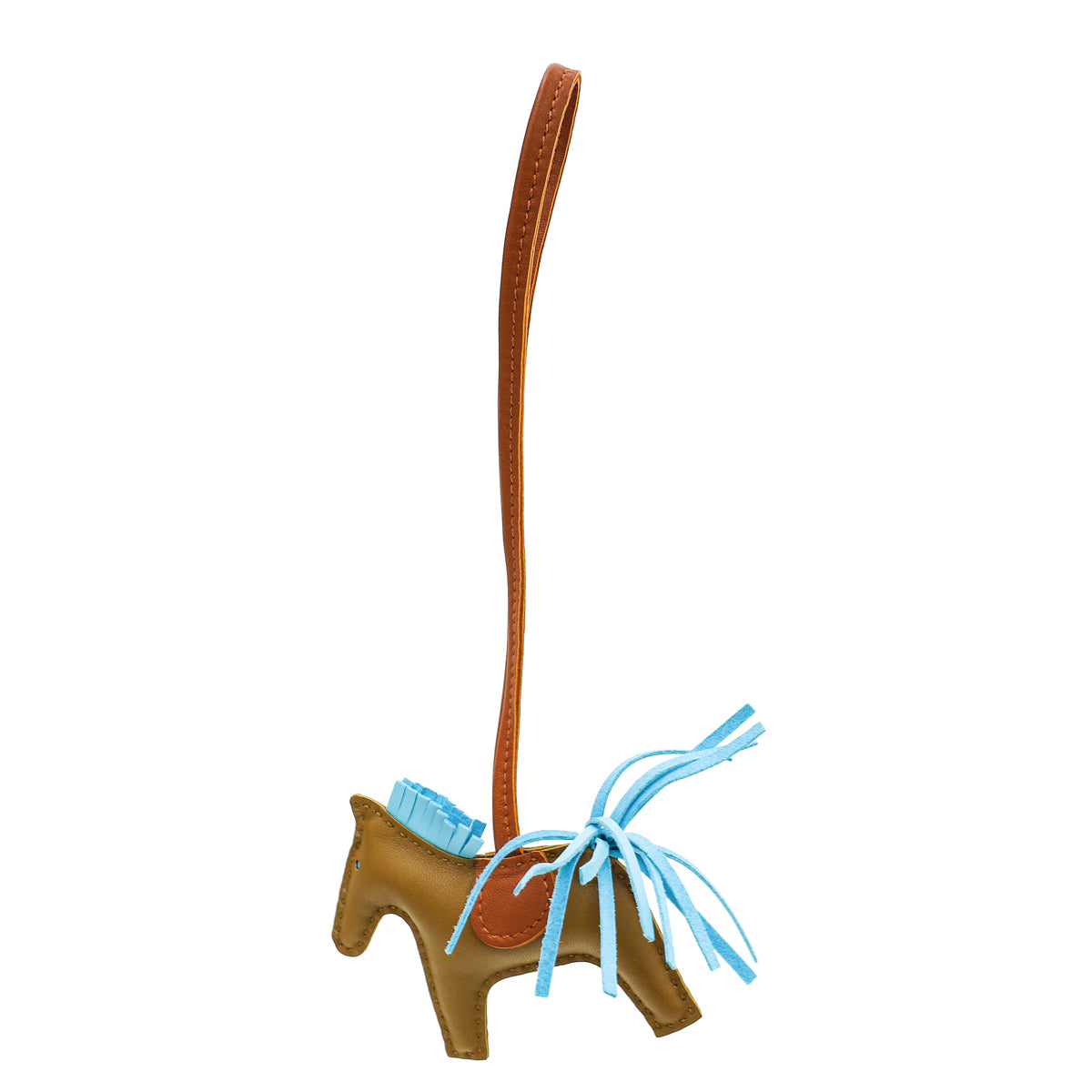 Hermes Brown Celeste Rodeo PM Bag Charm-Hermes-THE CLOSET