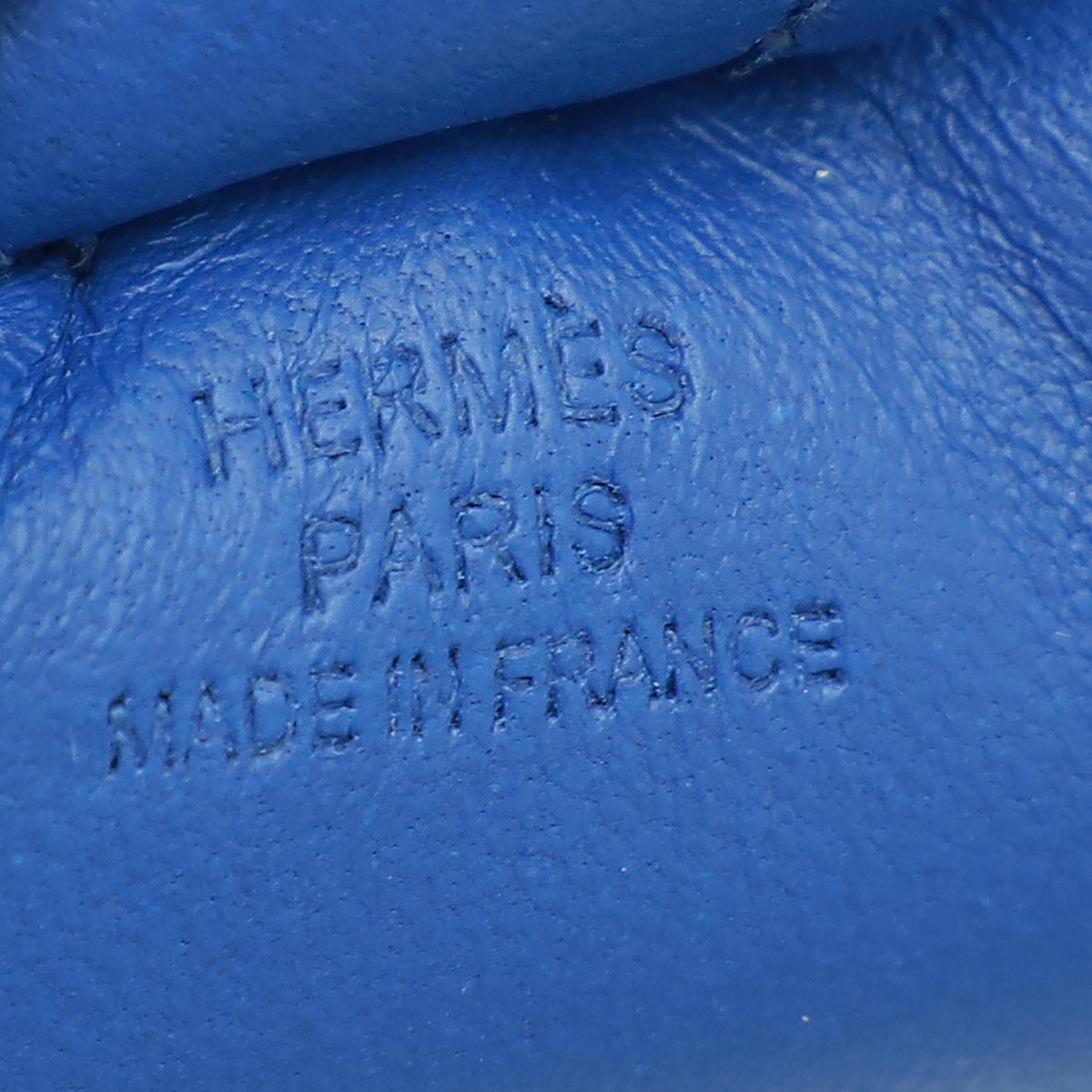 Hermes Bleu France Rodeo Bag Charm