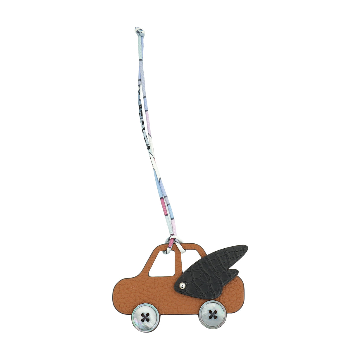 Hermes Bicolor Petit h Winged Car Bag Charm-Hermes-THE CLOSET