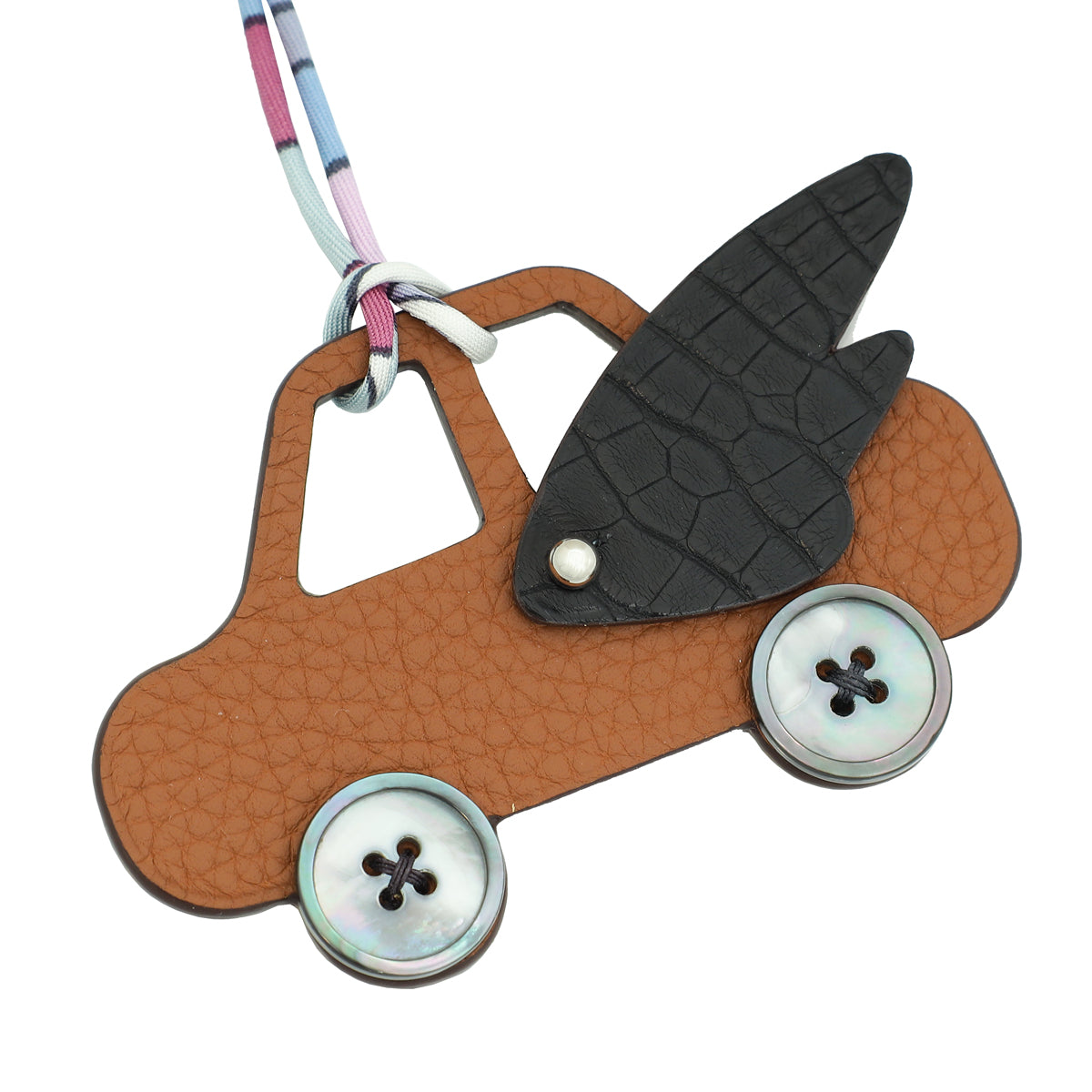 Hermes Bicolor Petit h Winged Car Bag Charm-Hermes-THE CLOSET