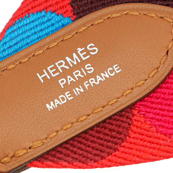 Hermes Tricolor Flipperball Sangle Strap
