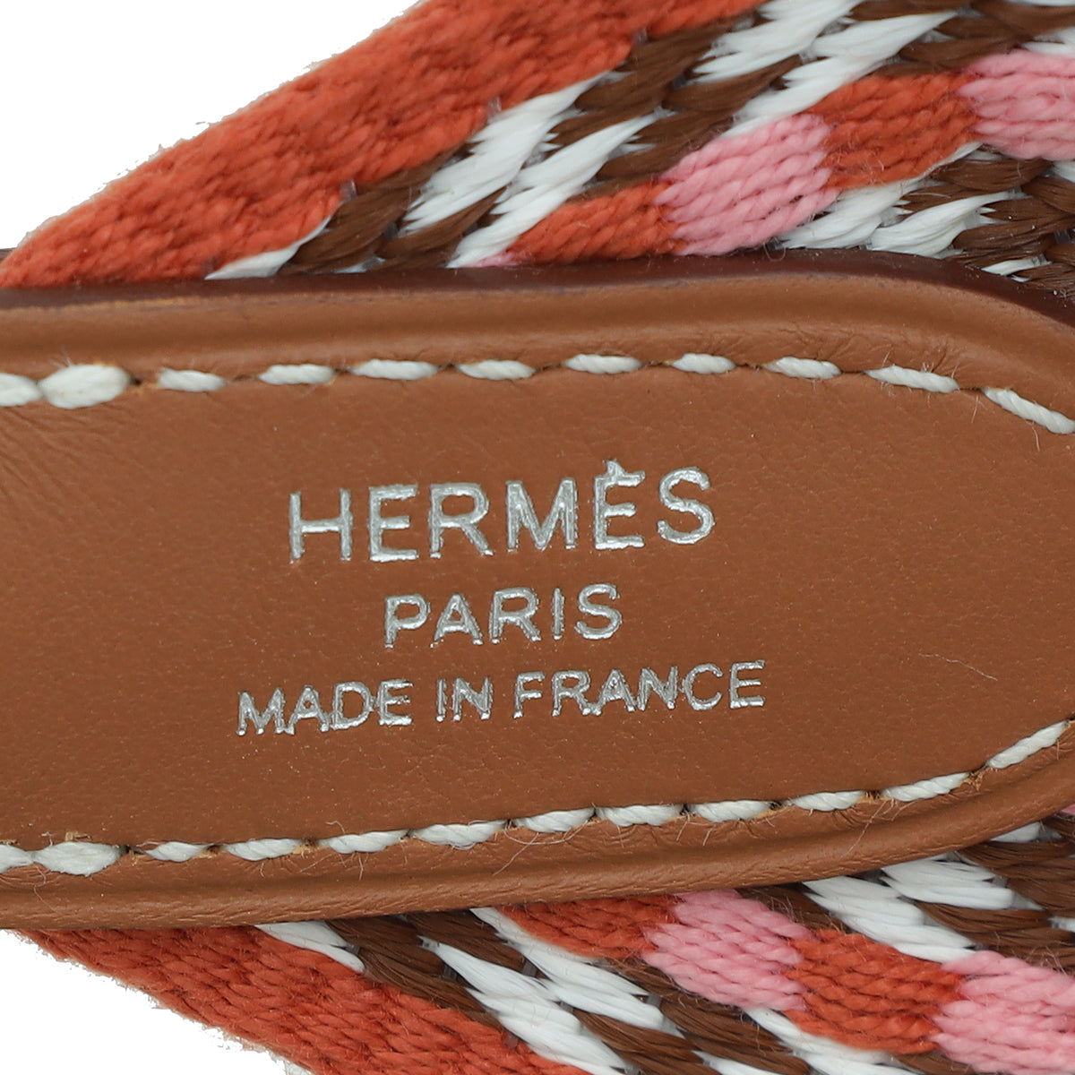 Hermes Tricolor Sangle Allegro 50mm Bag Strap