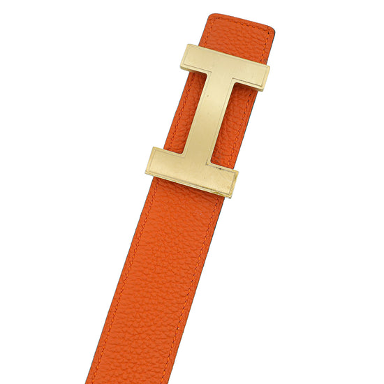 Hermes Bicolor H Buckle 32mm Belt