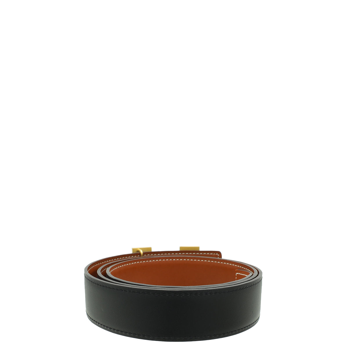 Hermes Bicolor H Martelee Buckle Reversible 32mm Belt T-Hermes-THE CLOSET