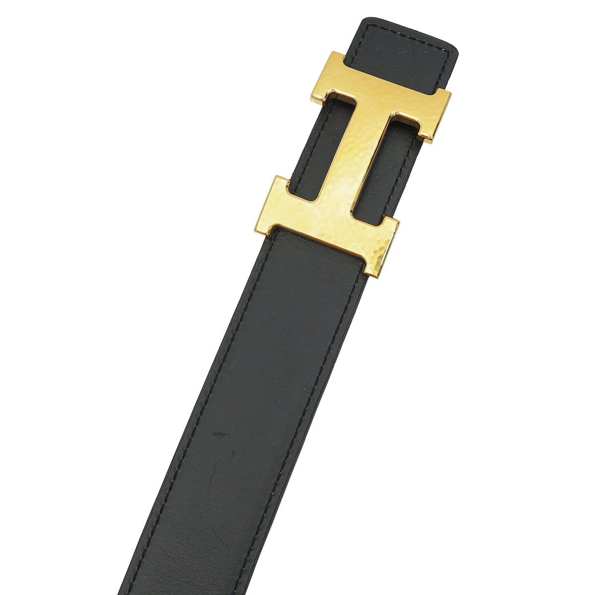 Hermes Bicolor H Martelee Buckle Reversible 32mm Belt T