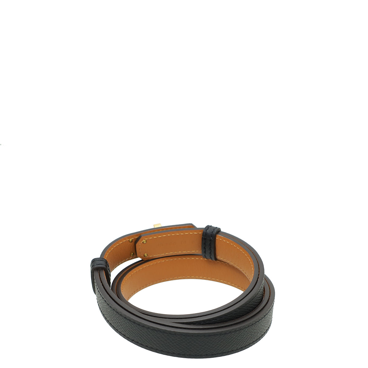 Hermes Noir Kelly 18 Adjustable Belt