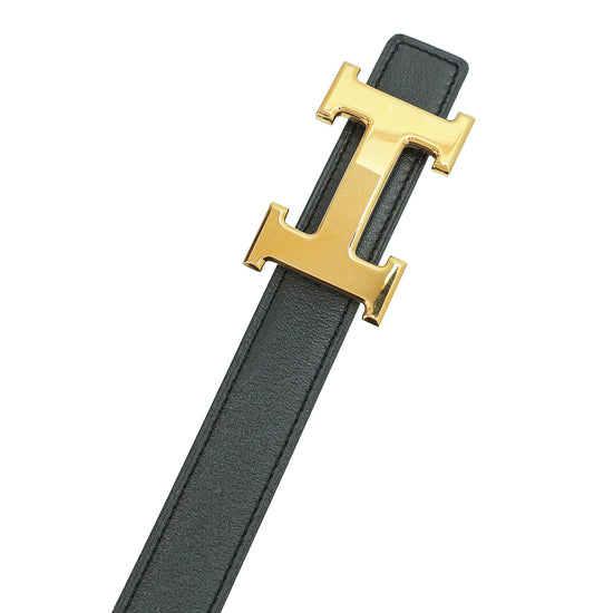 Hermes Bicolor Constance Mini Buckle Reversible 24mm Belt