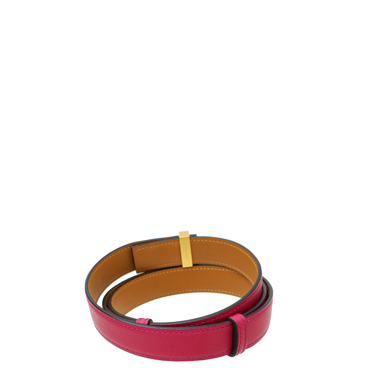 Hermes Rose Pourpre Collier de Chien Adjustable 24mm Belt-Hermes-THE CLOSET