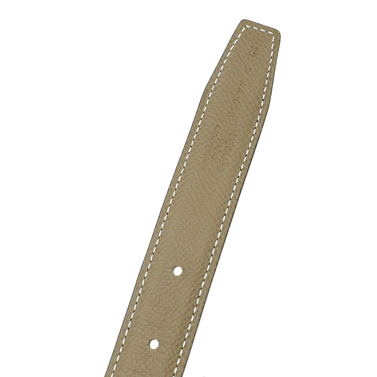 Hermes Bicolor Reversible Strap H Torsade 24mm Belt Buckle