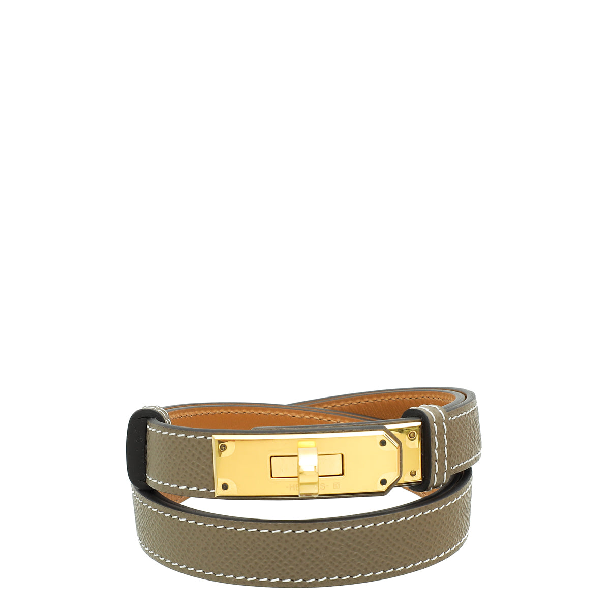 Hermes Etoupe Kelly 18 Belt-Hermes-THE CLOSET