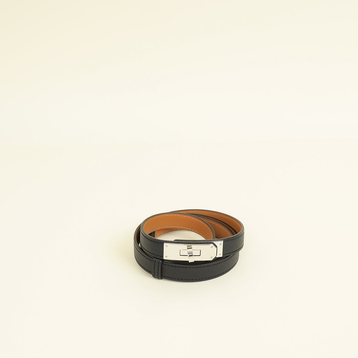 Hermes Noir Kelly 18 mm Belt