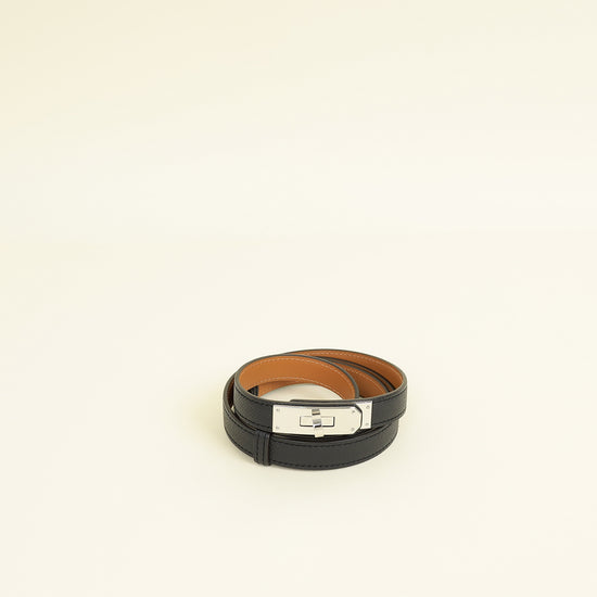 Hermes Noir Kelly 18 mm Belt