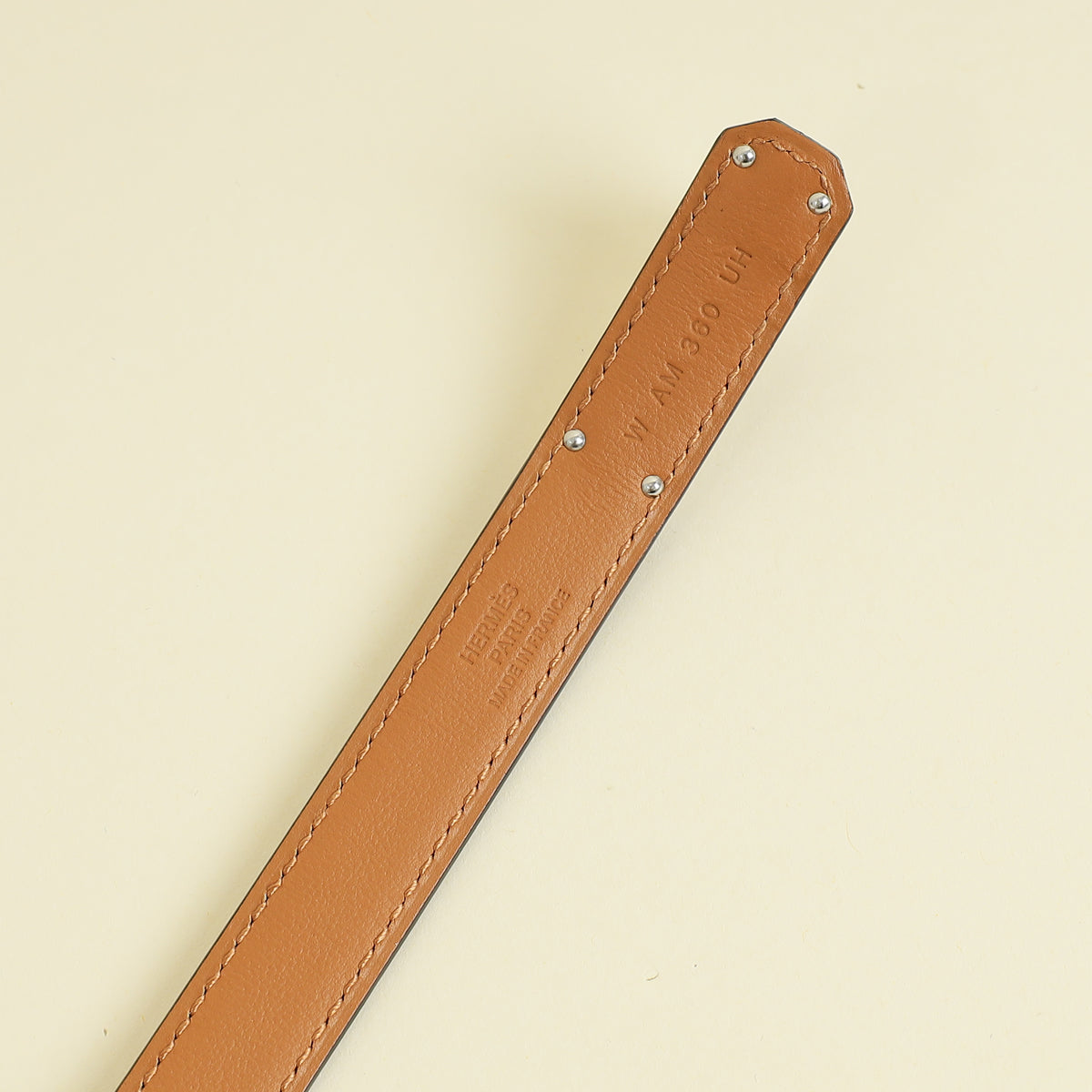 Hermes Noir Kelly 18 mm Belt