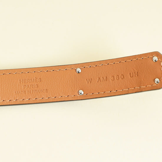 Hermes Noir Kelly 18 mm Belt