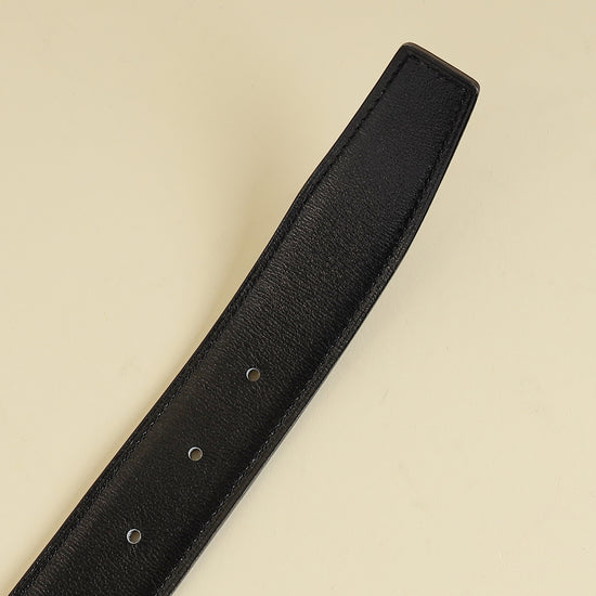 Hermes Bleu Nuit H Guillochee Belt Buckle & Reversible 32mm Belt-Hermes-THE CLOSET