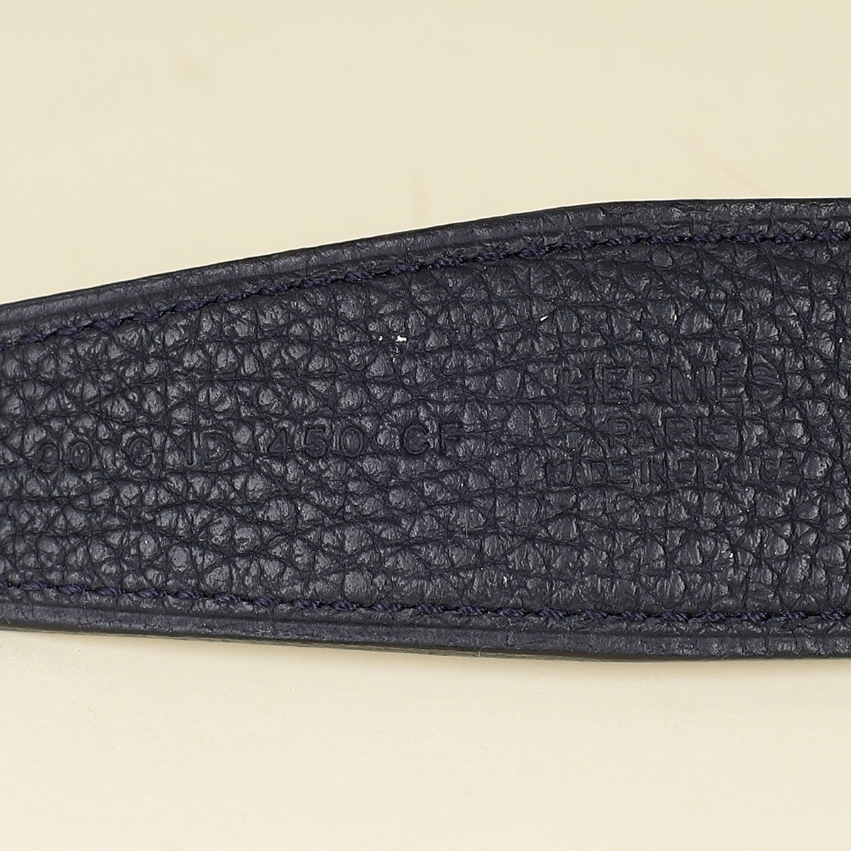 Hermes Bleu Nuit H Guillochee Belt Buckle & Reversible 32mm Belt-Hermes-THE CLOSET